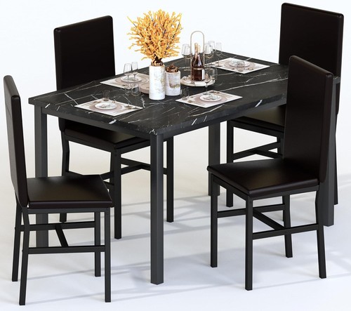 Square dining table set with4 - dining,