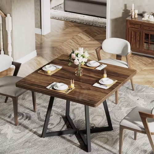 Industrial square dining table - industrial,