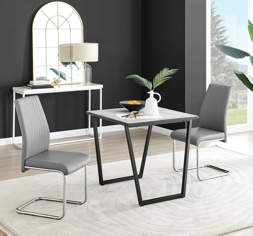 Carson dining table white - dining, in