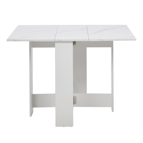 White marble folding butterfly - white,