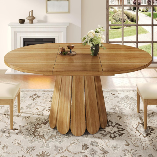 Dining table extendable wooden - dining,