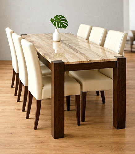 Solid marble and oak 6 - solid,