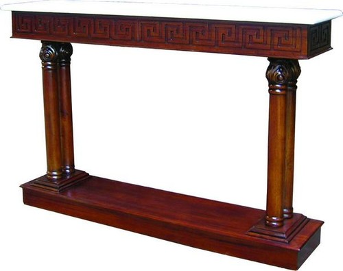 Mahogany console table - table, |