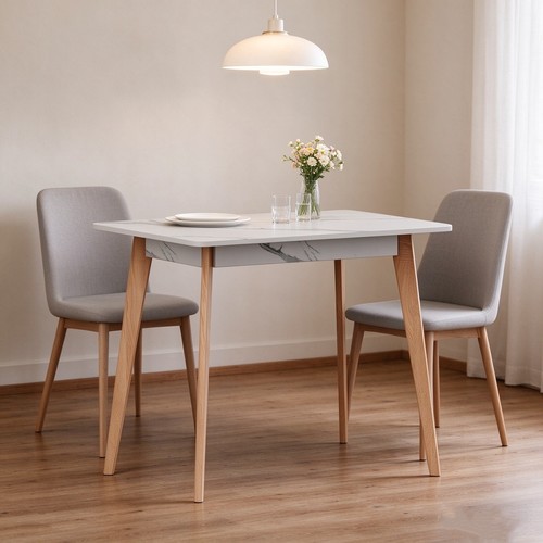 Dining table marble effect - dining,