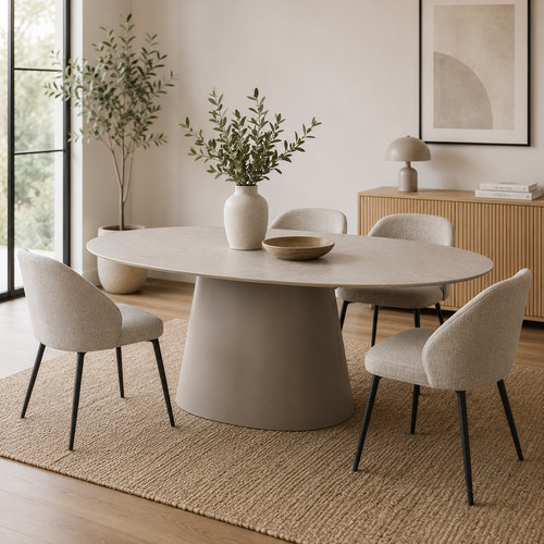 Morand dining table oval - -,