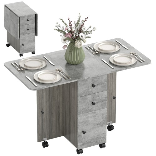 Homcom folding dining table - dining,