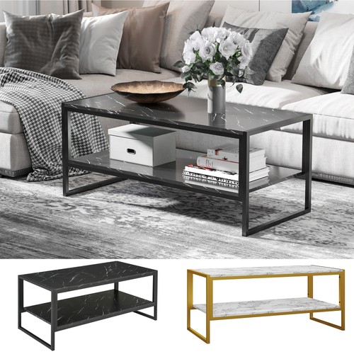 Two tier marble effect coffee - two-tier,