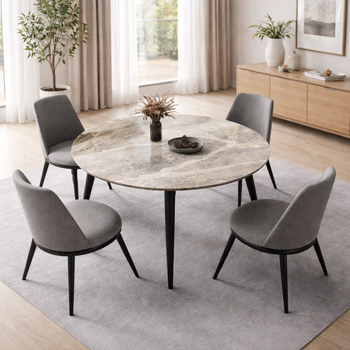 Round dining table - table, 80cm