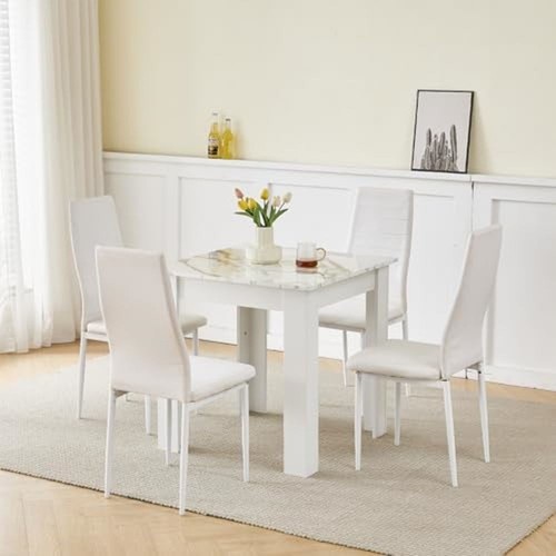 Square dining table - dining, with