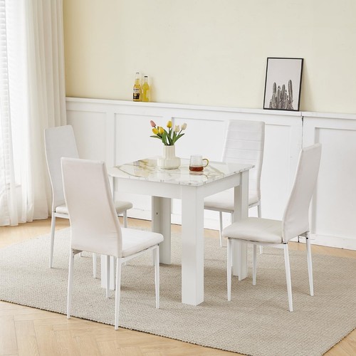 Square dining table set with - dining, 4
