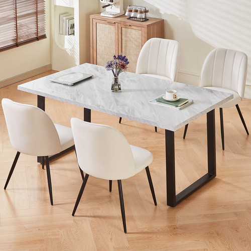 Marble effect table - table, and